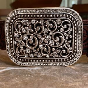 Ariat crystal leather belt